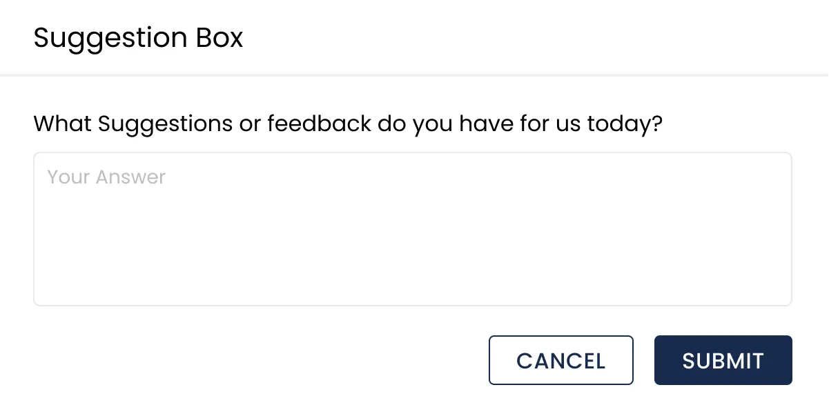 Suggestion box-Employee Enagement software|ZImyo HRMS